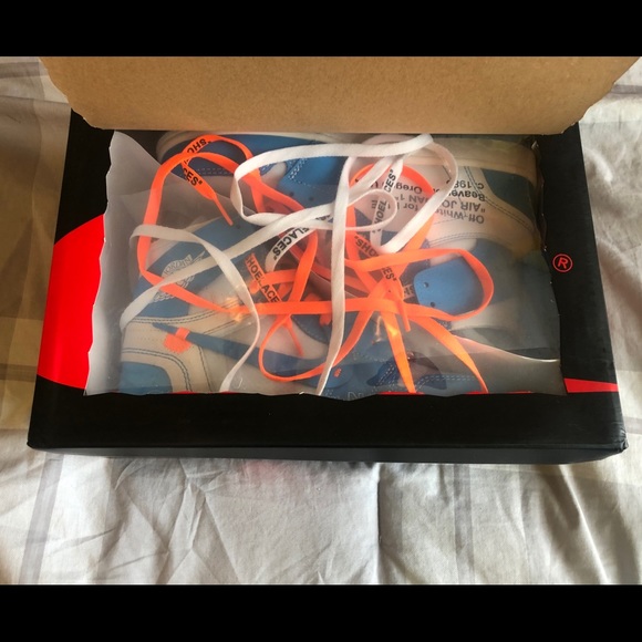 Off-White Jordan 1 Low UNC Custom – KICKSBYN8 Off White Jordan 1 UNC